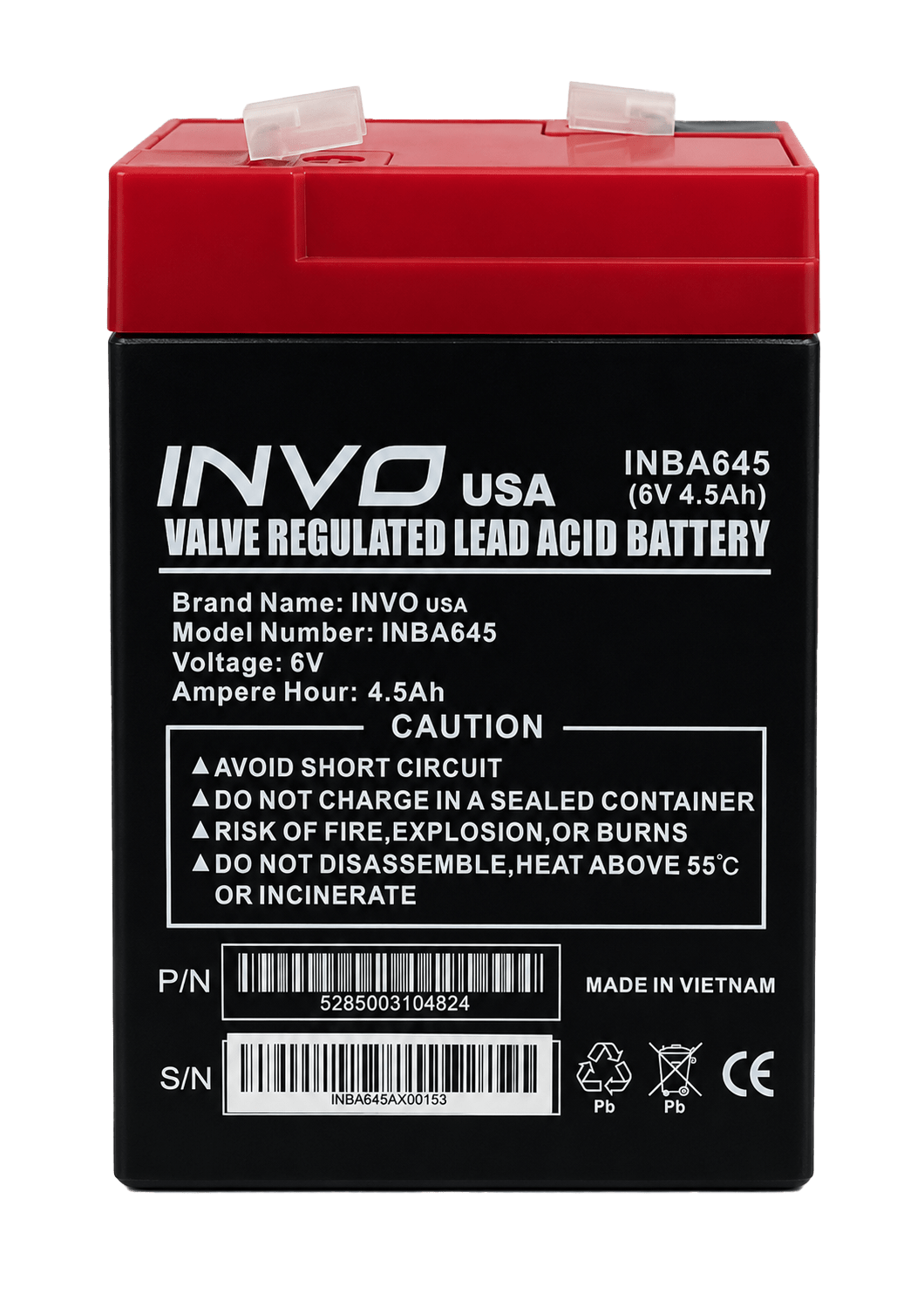 INVO 6V4.5Ah 0.69KG
